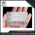 custom thin metallic PVC plastic nameplate card business card